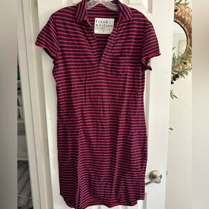 Frank & Eileen Navy and Red Striped Lauren Dress Size Small